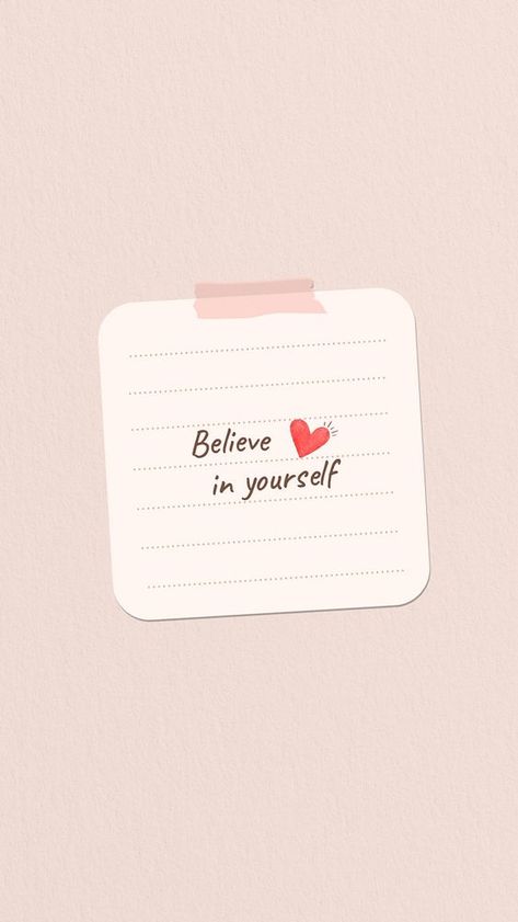 Believe In Yourself Quotes Aesthetic, Sticky Notes Quotes Aesthetic, Templates Aesthetic Black, Loving Yourself First Quotes, Sticky Note Decor, Girly Quotes Aesthetic, Clean Aesthetic White, Love Yourself Aesthetic, Wallpaper Quotes Self Love