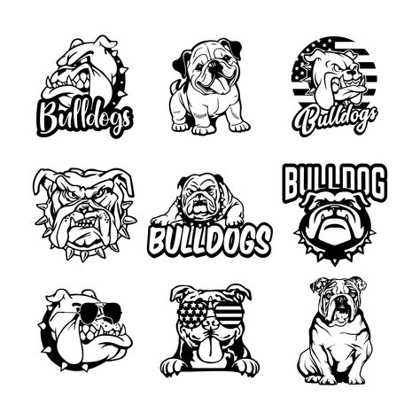 Free Bulldog Svg Files For Cricut, Bulldog Football Svg, Bulldog Shirts School Spirit Svg, Bulldog Basketball Svg, Bulldog Mascot Logo, Animal Lover Tattoo, English Bulldog Svg, Bulldog Mascot Svg, Bulldogs Mascot