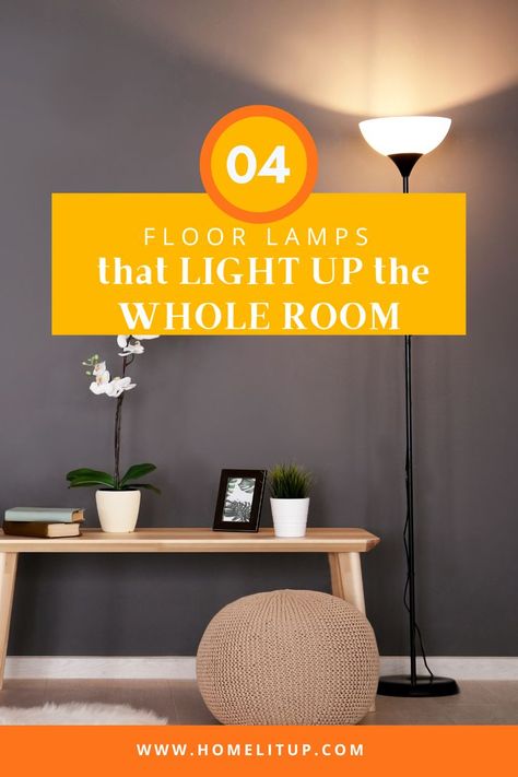 If you want to have one of the best floor lamps that light up the whole room, you can check out the 4 types of floor lamps and the best candidates to buy for your darkroom here. Best Floor Lamps, Dark Office, Bright Floor Lamp, Bright Lamp, Lamp Makeover, A Dark Room, Luxury Floor, Lighting Bedroom, Office Floor