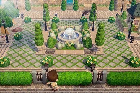 White Gazebo, European Village, Animal Crossing 3ds, Animals Crossing, Animal Crossing Wild World, City Folk, Island Theme, Island Decor, New Animal Crossing