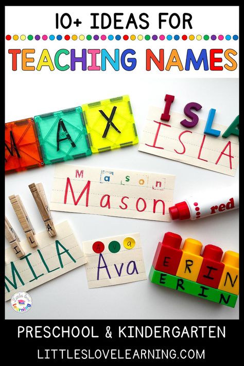 Name Activities For Preschool, Kindergarten Name Activities, Preschool Name Recognition, Morning Centers, Letter Recognition Activities Preschool, Writing Practice Preschool, Name Writing Activities, Name Activities Preschool, Writing Activities For Preschoolers