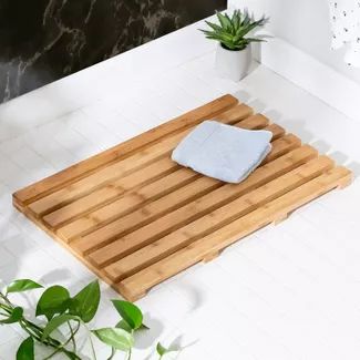 Get great home storage supplies at Target - closet organizers & containers, baskets, bins drawers & more. Free shipping on orders $35+ & free returns plus same-day in-store pickup. Small Bathroom Dimensions, Bamboo Bath Mat, Bamboo Bath Mats, Bamboo Mat, Bathroom Dimensions, Bathroom Rugs Bath Mats, Hanging Towels, Bath Rugs Sets, Natural Honey