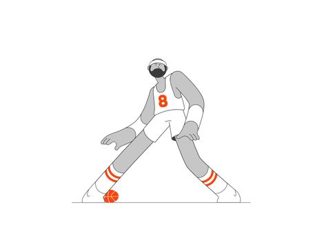 B-Ball Player by Markus Magnusson  - Dribbble Sports Animation Gif, Motion Markus, Flat Motion Graphics, Character Motion Design, Basketball Animation, Markus Magnusson, Sport Animation, Sports Animation, Funny Animations