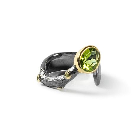 Peridot engagement rings