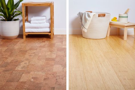 Bamboo Flooring Bedroom, Bamboo Floors, Sustainable Flooring, Bamboo Floor, Tread Lightly, Cork Flooring, Heavy Weights, Small Closet, Bamboo Flooring