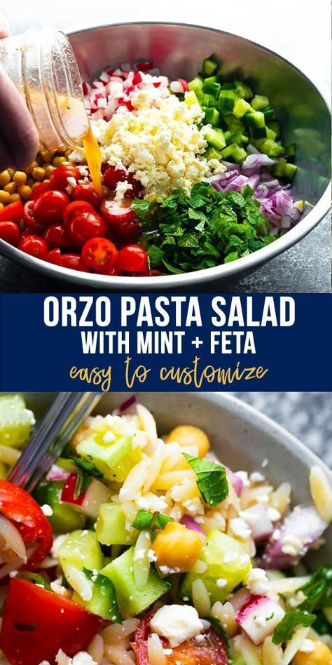 Recipes Couscous, Pasta Cherry Tomatoes, Picnic Salad, Delicious Pasta Salad, Recipes Asparagus, Recipes Tuna, Salad With Mint, Feta Pasta Salad, Recipes Broccoli