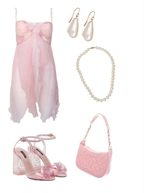 #coquette #fashion #doll #pink #dress Summer Pink Outfits, Pastel Pink Outfit, Coquette Fashion, Girls Short Dresses, Pink Fits, 2000s Fashion Outfits, Looks Chic, Baby Outfits, Pink Outfits