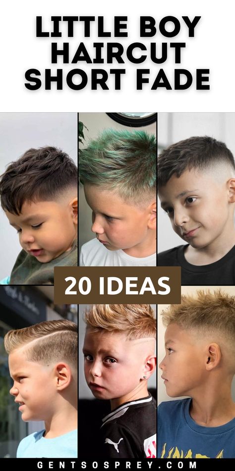 Discover 20 fresh ideas for a little boy haircut with a short fade in 2024. From shaved sides to hard part designs, these cuts are perfect for kids who want a modern, trendy look. Whether it's a faux hawk or a long top with a sleek fade, these styles suit every personality. Great for both black and curly hair, these little boy haircuts are ideal for children who want to embrace the latest in kids' fashion. Boy Hair Cuts Short Fade With Design, Haircut Fades For Boys, Fauhawk Style Boys, Boy Hairstyles 2024 Trends, Boys Alpaca Haircut, Six Year Old Boy Haircut, Kids Low Fade Haircut, Low Fade Haircut Boys, Kids Hair Designs Boys