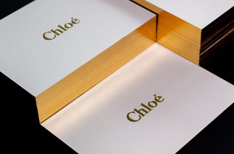 Chloe Launch Party Invitation Gold Edge Business Card, Launch Party Invitation, Gold Foil Business Card, Gold Foil Business Cards, Print Techniques, Finishing Materials, Plastic Card, News Studio, Business Cards Creative