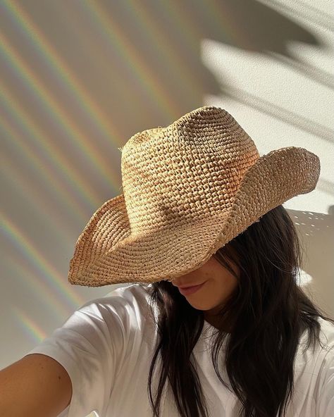 Cowgirl Straw Hat, Raffia Hat, Windy Day, Weekend Outfit, Summer Hats, Wide Brimmed, Straw Hat, Favorite Things Gift, Sun Protection