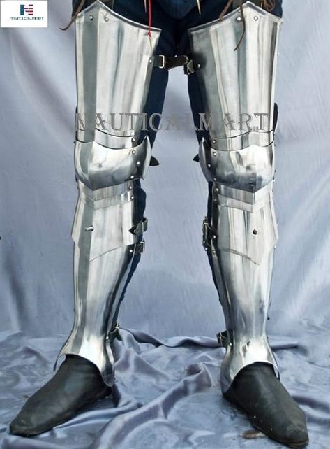 Amazon.com: Nauticalmart Medieval Steel Knight Full Leg Armor Costume : Clothing, Shoes & Jewelry Medieval Knight Costume, Knight Armour, Leg Armor, Pokemon Gym Leaders, Warrior Costume, Combat Armor, Larp Armor, Historical Armor, Fantasy Gifts