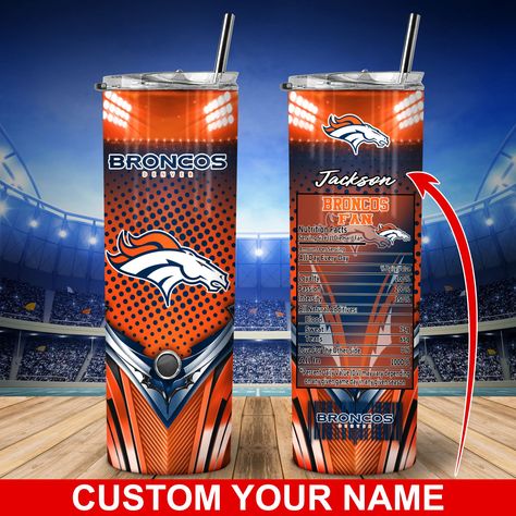 Tumbler Ideas, Denver Broncos, Tumbler Cups, Betty Boop, Energy Drink Can, Pint Glass, Beer Glasses, Beverage Can, Denver