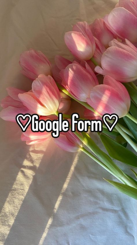 Google form about getting to know all the pintrest girls #googleform #whisper #pintrest #girls #preppy #asthetic #flowers #tulips #style #summer Preppy Websites, How To Be Preppy At School, Google Forms Templates, Flowers Tulips, Google Form, Pinterest Followers, Google Forms, Describe Yourself, Google Docs