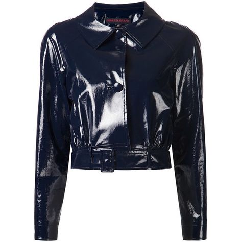 Patent Leather Jacket, Blue Cropped Jacket, Martin Grant, Cropped Jackets, Online Shopping For Women, Cropped Jacket, Jackets Online, Stage Outfits, Crop Jacket