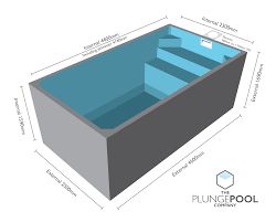 Concrete plunge pools 4.6M X 2.5M- Affordable, Quality, Quick delivery Plungie Original, Pool Dimensions, Plunge Pools, Above Ground Pools, Swimming Pool Accessories, Colored Led Lights, Ground Pools, Concrete Pool, Backyard Pools