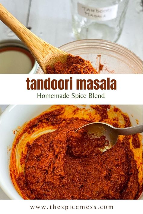 Elevate your favorite dishes with our authentic Tandoori Masala – a perfect blend of aromatic spices for rich, smoky flavor made at home! Tandoori Spice Recipe, Tandoori Masala Recipe, Tandoori Sauce, Butter Chicken Curry, Spice Blends Recipes, Masala Spice, Spice Mix Recipes, Homemade Spice Blends, Tandoori Masala