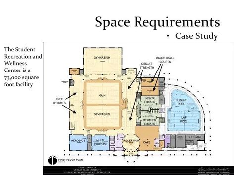 Rec Center Floor Plan, Recreation Center Floor Plan, Recreation Center Design, University Of California Riverside, Green Building Design, Rec Center, Schematic Design, City Planner, Fitness Facilities