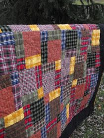 Hanging On by a Needle and Thread: Flannel Scraps Flannel Scraps, Flannel Quilt Patterns, Flannel Quilts, Plaid Quilt, Baby Boy Quilts, Man Quilt, Scrap Quilt Patterns, Denim Quilt, Scrap Quilt