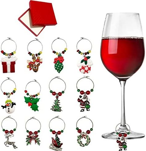 Wine Tasting Party Decorations, Thanksgiving Hostess, Drink Markers, Wine Glass Markers, Types Of Glassware, Drink Marker, Dry Wine, Wine Drinkers, Glass Charms