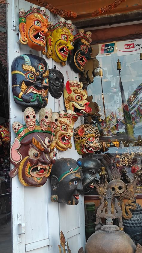 Overseas Aesthetic, Kathmandu Aesthetic, Sikkim Aesthetic, Assamese Aesthetic, Nepali Aesthetic, Nepal Aesthetic, Assamese Culture, Bali Mask, Nepali Culture