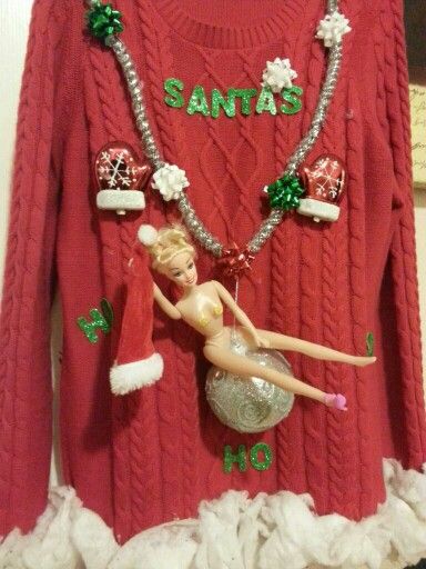 Pregnant Ugly Christmas Sweater, Leaf Coneybear, Ugly Sweater Couple, Easy Ugly Christmas Sweater, Making Ugly Christmas Sweaters, Ugly Sweater Outfits, Homemade Ugly Christmas Sweater, Ugly Christmas Sweater Ideas, Ugly Christmas Sweater Diy Funny