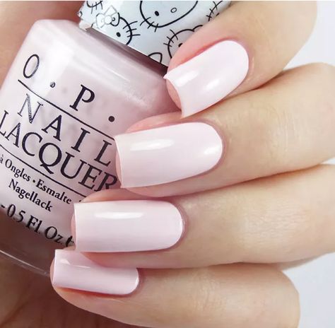 Let’s be friends by OpI Opi Let’s Be Friends, Opi Hello Kitty Collection, Hello Kitty Opi, Opi Colors, Pink Nail Colors, Very Light Pink, French Manicure Nails, Hello Kitty Nails, Manicure Nails