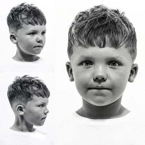 Toddler Boy Haircuts - Ideas and Tips For Adorable Styles - Just Simply Mom Boys Thick Hair Haircuts, Boys Haircut Thick Hair, Boys Taper Fade Haircut Kids, Preschool Boy Haircut, Boys Fade Haircut Kids, Toddler Boy Haircuts Longer, Modern Boy Haircuts, Toddler Boy Haircut