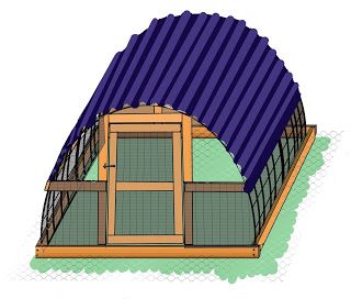 Cheap Chicken Coop Diy Simple, Mobile Chicken Coop Plans, Chicken Hoop Coop, Hoop Coop Ideas, Hoop Coop Plans, Hoop House Chicken Coop, Cattle Panel Chicken Coop, Hoop Chicken Coop, Dome Chicken Coop