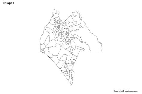 Mapas de muestra para Chiapas (blanco-negro) The Outsiders, Map, Color