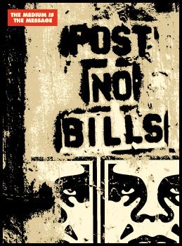 post no bills Post No Bills, Shepard Fairy, Obey Giant, Shepard Fairey Obey, Graffiti Street Art, Shepard Fairey, Black Books, Sign Art, Screen Print