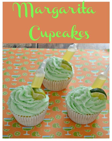 Margarita Cupcakes With Tequila, Happy Hour Recipes, Cocktails Recipes Easy, Gorgeous Cupcakes, Tequila Recipes, Strawberry Banana Milkshake, Recipes Cupcakes, Margarita Cupcakes, Boozy Cupcakes