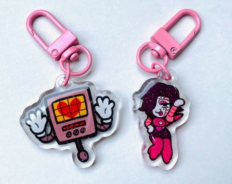 appeypie - Etsy Cute Pins For Backpacks, Cute Key Chains, Mettaton Ex, Desk Stuff, Cute Merch, Clothes Patches, Pins For Backpacks, Ring Icon, Charm Ideas