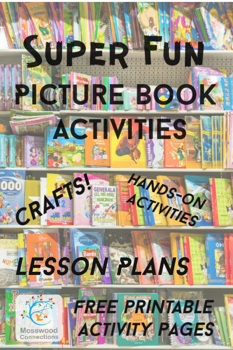 Book Companion Activities, Story Books With Activities, Book Lessons For Preschool, Kindergarten Book And Activity, Preschool Books And Crafts, Book Activities For Elementary, Book Based Activities, Books With Activities, Picture Books With Activities