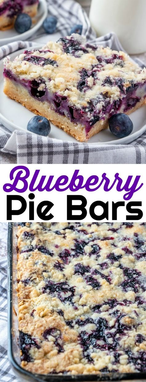 Delicious Blueberry Pie Bars Recipe Slab Pies, Blueberry Pie Bars, Cake Fancy, Pie Bars Recipe, Smores Dessert, Cakes Fondant, Diy Dessert, Coconut Dessert, Pie Bar Recipes