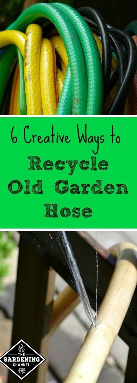 Recycle garden hose. Do you have old garden hoses that need to be retired. Learn 6 creative uses outside of your vegetable garden for these hoses. Old Hosepipe Ideas, Repurposed Garden Hose Ideas, Old Water Hose Ideas, Diy Soaker Hose How To Make, Old Garden Hose Ideas Upcycle, Uses For Old Garden Hoses, Recycled Garden Hose, Recycle Garden, Garden Hose Wreath