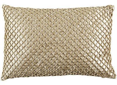 Metallic Beads Pillow Bare Bedroom, Auburn Dorm, Golden Pillow, Redecorating Ideas, Beaded Pillow, Beach Bathroom Decor, Gold Cushions, Gold Pillows, Accent Throw Pillows