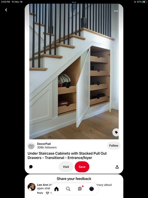 Kitchen Cabinets Under Stairs, Shoe Storage Under Stairs, Stairs Storage Drawers, Cabinet Under Stairs, Shoe Storage Drawers, Stair Nook, تحت الدرج, Staircase Storage, Under Stairs Cupboard