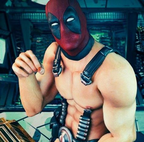 Deadpool X Spiderman, Men Abs, Cosplay Boy, Beefy Men, Anime Guys Shirtless, Masked Man, Man Thing Marvel, Shirtless Men, Handsome Anime Guys