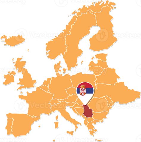 Serbia map in Europe, Serbia location and flags Serbia Map, Serbia Flag, Tree Saw, Wedding People, Cityscape Photos, Logo Banners, Nature Backgrounds, Heart With Arrow, Photo Template