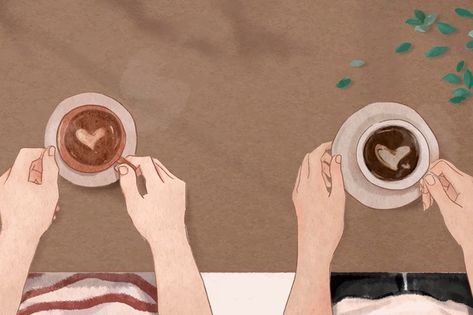 Perfect coffee date valentine's aestheti... | Free Photo #Freepik #freephoto #coffee #heart #cafe #coffee-cup Coffee Dates Aesthetic, Google Backgrounds, Anime Coffee, Coffee Artwork, Aesthetic Illustration, Coffee Drawing, Coffee Wallpaper, Vintage Anime, Coffee With Friends