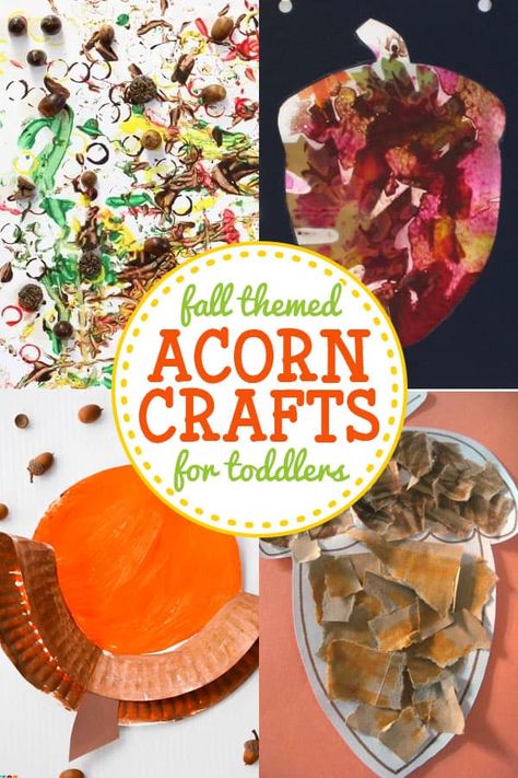 Acorn Crafts For Toddlers, Acorn Crafts Preschool, Cute Fall Crafts, Crafts For Toddlers Easy, Acorn Art, Fall Activities For Toddlers, Craft Activities For Toddlers, Fall Crafts For Toddlers, Autumn Leaves Craft