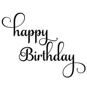 Happy Birthday Lettering Fonts, Happy Birthday Design Ideas, Happy Birthday 手書き, Happy Birthday Silhouette, Happy Birthday Font Style, Birthday Font Design, Birthday Lettering Design, Happy Birthday In Cursive, Happy Birthday Hand Lettering