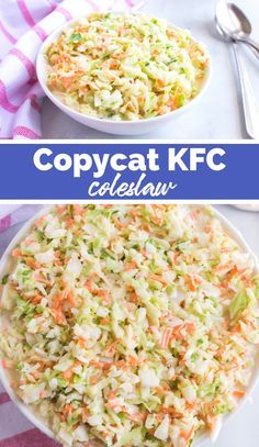 Copycat Coleslaw Recipe, Coleslaw Kfc, Copycat Coleslaw, Copycat Kfc Coleslaw, Traditional Coleslaw Recipe, Copycat Kfc, Kfc Coleslaw Recipe, Cabbage And Carrots, Easy Coleslaw