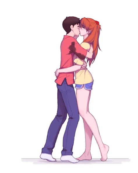 Asushin 🇯🇵X🇩🇪 on Instagram: ““You’re mine, and I’m yours” 💞 Source: https://www.pixiv.net/en/artworks/97476327 #neongenesisevangelion #evangelion #asushin…” Asushin Evangelion, Asuka X Shinji, Shinji Asuka, Shinji X Asuka, Evangelion Shinji, Evangelion Art, Neon Evangelion, Otaku Art, Asuka Langley