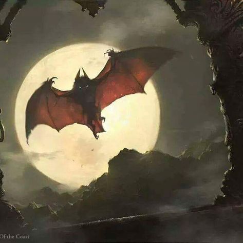 Vampire Art Bat Art, Art Noir, Digital Art Gallery, Vampire Bat, Gothic Aesthetic, Creatures Of The Night, Gothic Art, Horror Art, Dark Fantasy Art