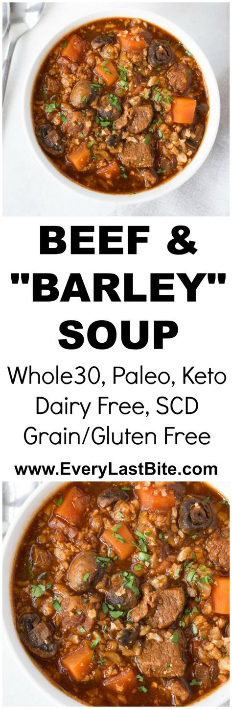 Beef Lentil Soup, Beef And Barley Soup, Beef And Barley, Barley Recipe, Beef Barley, Beef Barley Soup, Healthy Beef, Paleo Beef, Barley Soup