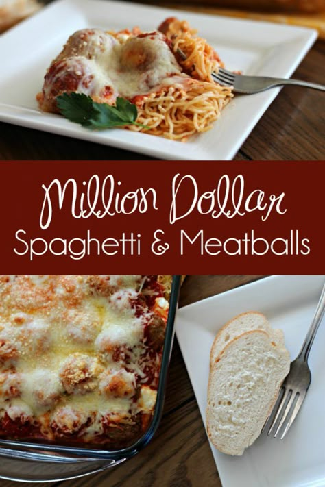 Million Dollar Baked Spaghetti, Spaghetti With Meatballs, Baked Spaghetti And Meatballs, Million Dollar Spaghetti, Mom Needs, Baked Spaghetti, Spaghetti And Meatballs, March 9th, Rigatoni