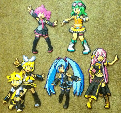 Miku Perler Beads, 151 Pokemon, Pearl Beads Pattern, Perler Ideas, Perler Art, Perler Bead Templates, Diy Perler Bead Crafts, Perler Crafts, Beads Designs