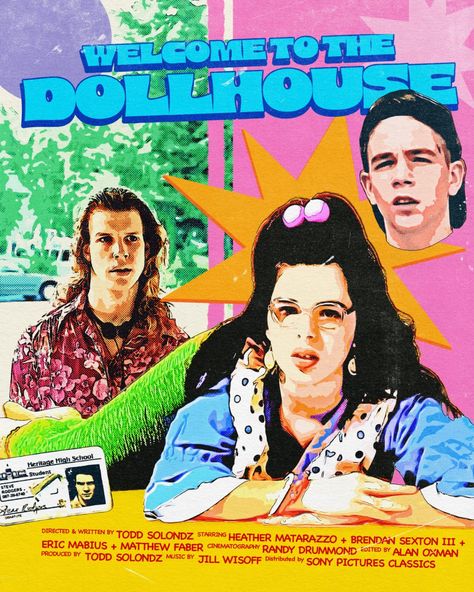 131/366 Welcome to the Dollhouse Directed by Todd Solondz 1995 USA Welcome To The Dollhouse 1995, Todd Solondz, Eric Mabius, Welcome To The Dollhouse, Poster Challenge, Weird Girl, Kamikaze, Poster Ideas, Collage Artists