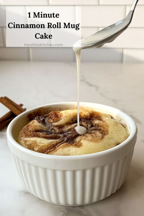 microwave dessert, mug cake, mug cake recipes, microwave desserts in a mug, microwave desserts easy, microwave dessert no egg, cinnamon roll mug cake, cinnamon roll mug cake microwave, cinnamon roll mug cake video, cinnamon roll mug recipe, mug cake microwave, mug cake recipe Carrot Mug Cake, Cake In Microwave, Cinnamon Roll Mug Cake, Cinnamon Mug Cake, Mugcake Recipe, Cookie In A Mug, Microwave Cake, Mug Cake Microwave, Cinnamon Cake